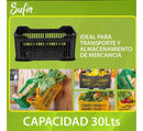 Pack X 12 Cajon Plastico Con Piso Y Reforzado Apilable